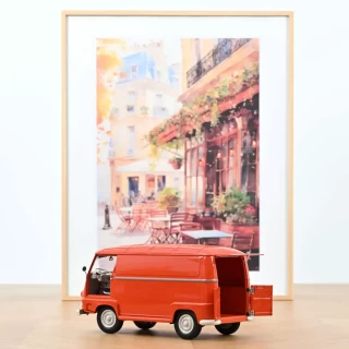 Renault Estafette 1959 Orange 1:18 - 200Stk. Norev 1:18 Metallmodell